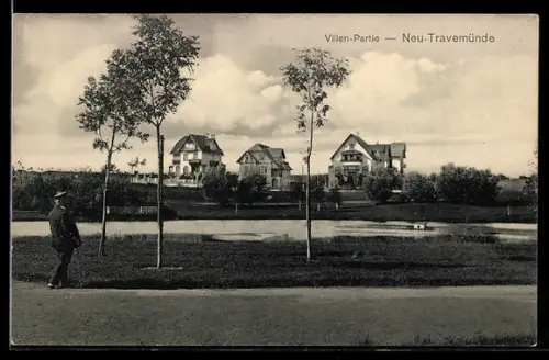AK Travemünde, Villen-Partie und Mann
