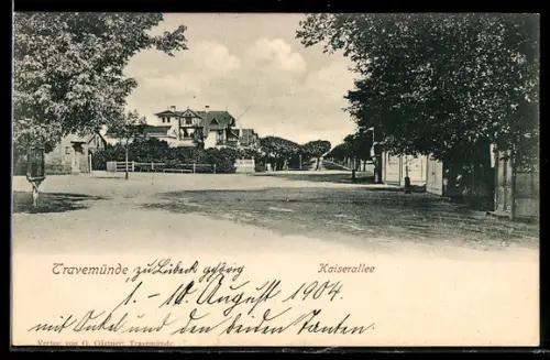 AK Travemünde, Blick Kaiserallee