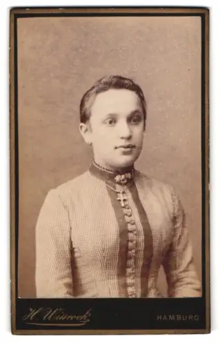 Fotografie H. Wittrock, Hamburg-St. Pauli, Porträt einer Dame