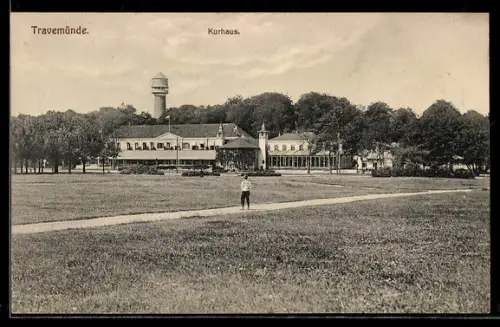 AK Travemünde, Kurhaus mit Aussichtsturm