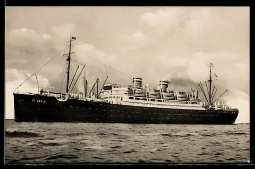 AK Passagierschiff St. Louis der Hamburg-Amerika Linie auf See