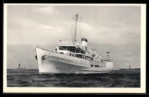 AK Passagierschiff Christian Ivers in der Kieler Aussenförde