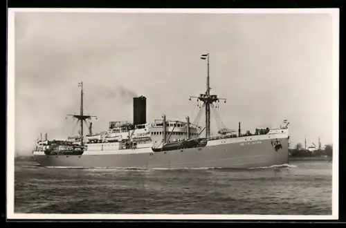 AK Niederländisches Handelsschiff M.S. Kota Inten vom Koninklijke Rotterdamsche Lloyd in Fahrt