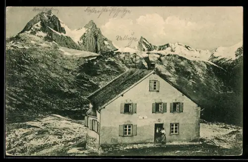 AK Leutkircher Hütte, Schwarzer Grat, Sektion d. D. & Oe. Alpenvereins