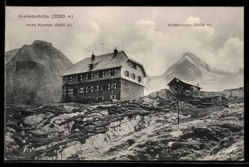 AK Krefelderhütte, Berghütte, Hohe Kammer und Kitzsteinhorn