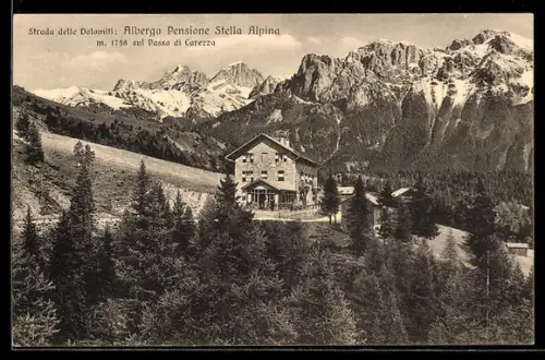 AK Passo di Carezza, Albergo Pensione Stella Alpina