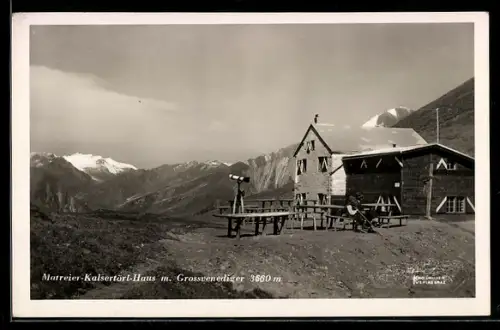 AK Matreier-Kalsertörl-Haus, Berghütte und Grossvenediger