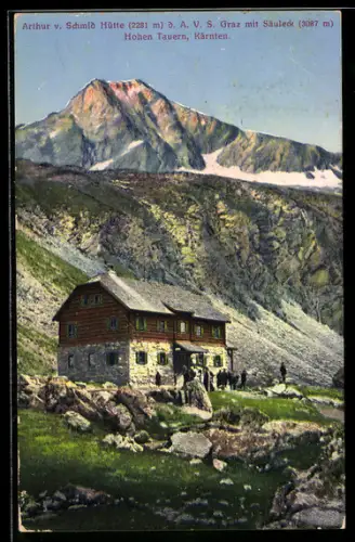 AK Arthur v. Schmid Hütte, Blick gegen Hohen Tauern