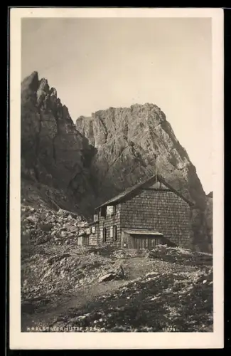 AK Karlsbader Hütte, Berghütte mit Teplitzerspitze