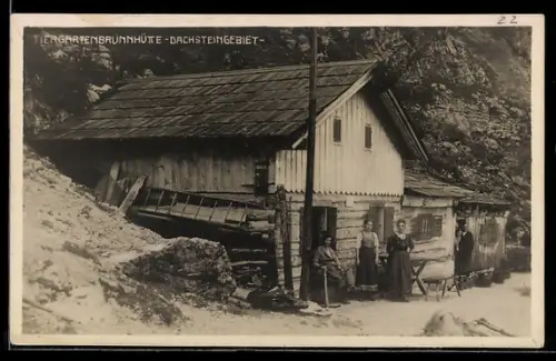 AK Tiergartenbrunn-Hütte, Berghütte im Dachsteingebiet