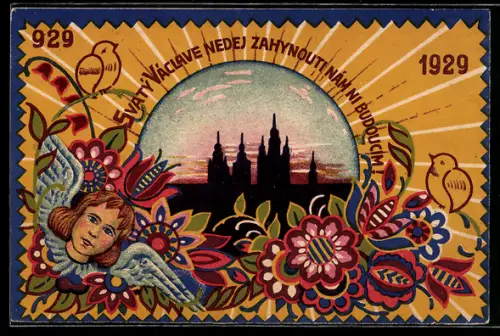 AK Kosice, Silhouette mit Kirchtürmen