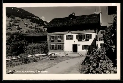 AK Gaschurn, Gasthaus zur Krone