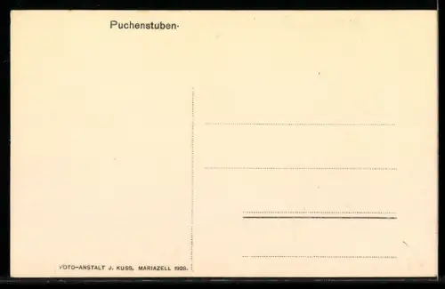 AK Puchenstuben, Strassenpartie