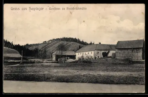 AK Pierbach, Seyringer, Gasthaus zur Steinbruckmühle
