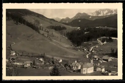 AK Russbachsaag /Salzburg, Ort mit Pass Gschütt und Plassen