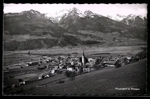 AK Piesendorf im Pinzgau, Ort mit Umgebung u. Bergpanorama
