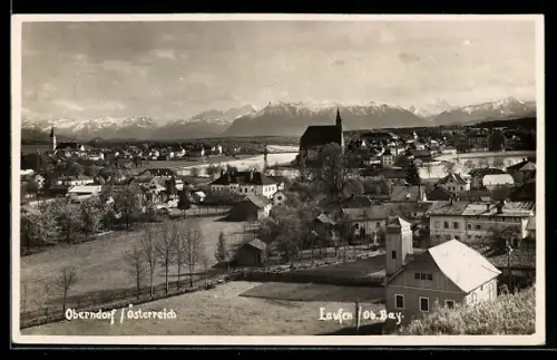 AK Oberndorf /Salzach, Totalansicht mit Laufen