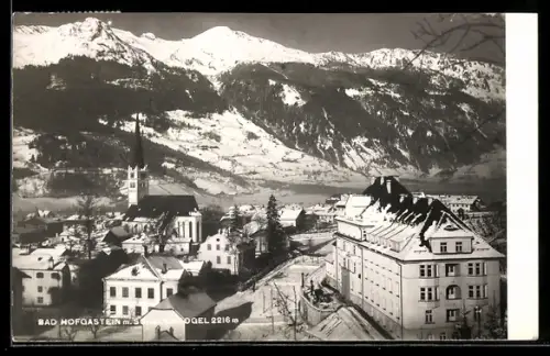 AK Bad Hofgastein, Ortspanorama m. Schauerkogel