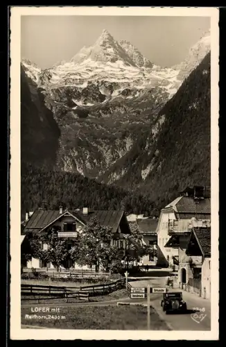AK Lofer, Strassenpartie mit Reifhorn