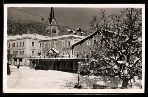 AK Radstadt /Salzburg, Hotel Post im Winter