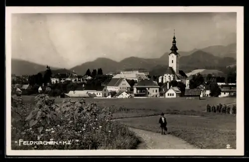 AK Feldkirchen, Totalansicht der Ortschaft