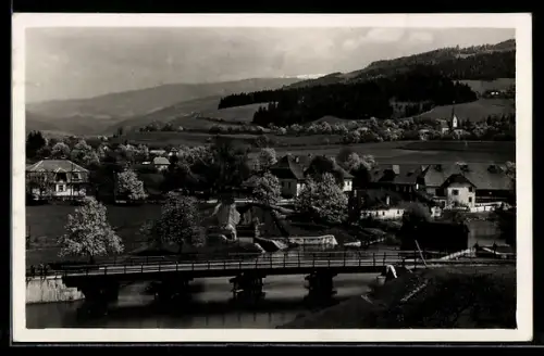 AK Brückl /Kärnten, Teilansicht mit Brücke