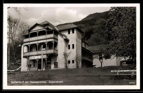 AK Sattendorf am Ossiachersee, Blick auf das Jugendheim