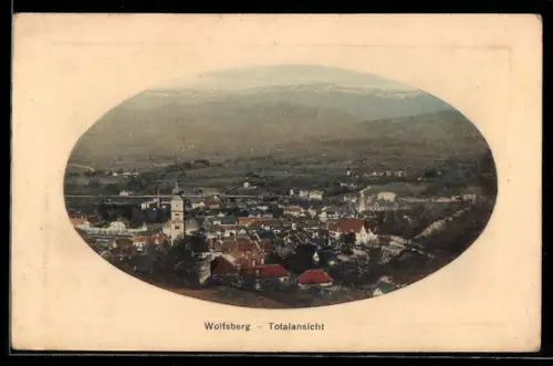 AK Wolfsberg /Kärnten, Totalansicht mit Kirche