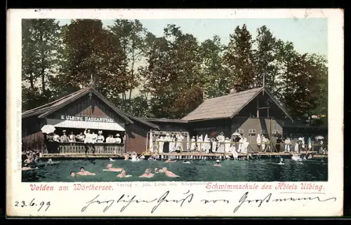 AK Velden /Wörthersee, Schwimmschule des Hotels Ulbing
