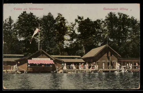 AK Velden a. Wörthersee, Badeanstalt Ulbing