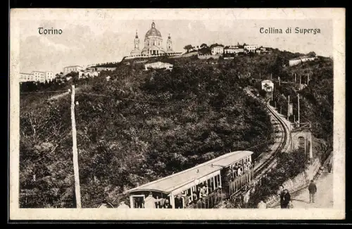 AK Torino, Collina di Superga, Bergbahn