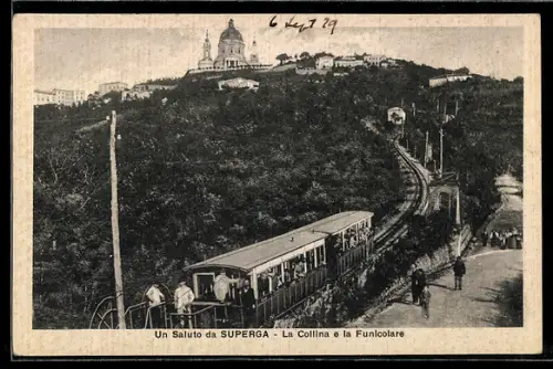 AK Superga, La Collina e la Funicolare, Bergbahn