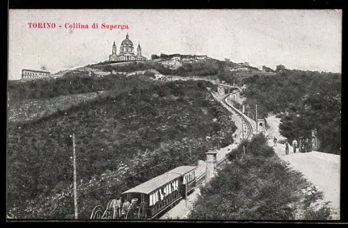 AK Torino, Collina di Superga, Bergbahn