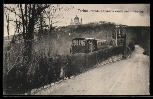 AK Torino, Strada e ferrovia funicolare di Superga, Bergbahn
