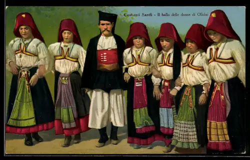 AK Ollolai, Costumi Sardi, Il ballo delle donne di Ollolai