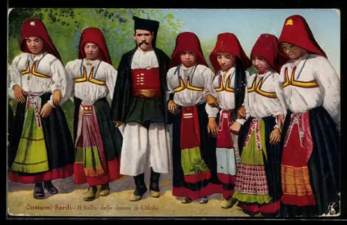 AK Ollolai, Costumi Sardi, il ballo delle donne di Ollolai