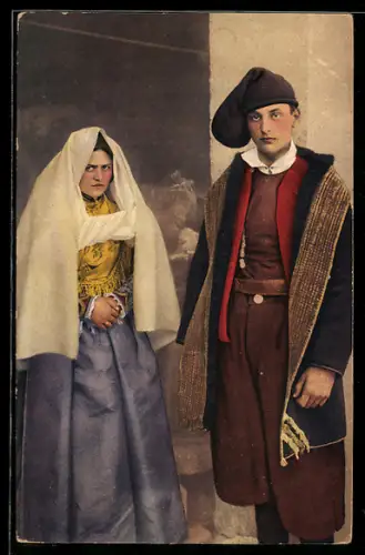 AK S. Antioco /Sardegna, Sposi nel costume antico