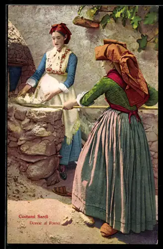 AK Sardegna, Costumi Sardi, Donne al forno