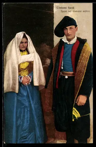 AK Sardegna, Sposi nel costume antico
