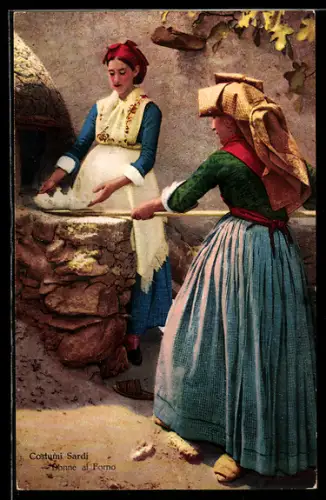 AK Sardegna, Costumi Sardi, Donne al forno