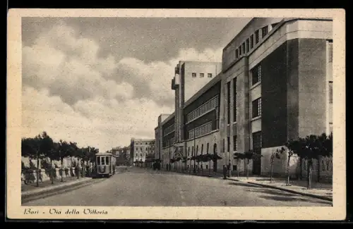 AK Bari, Via della Vittoria, Strassenbahn