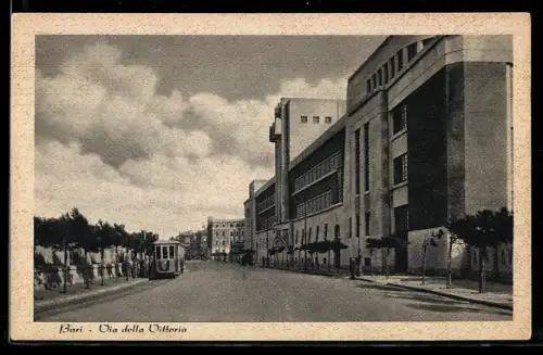 AK Bari, Via della Vittoria, Strassenbahn