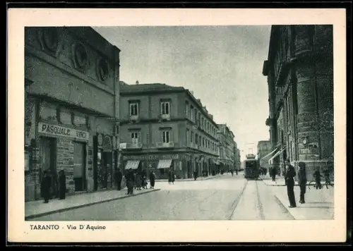 AK Taranto, Via d`Aquino, Strassenbahn