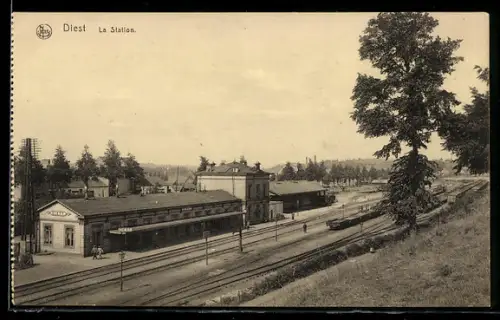 AK Diest, La Station, Bahnhof