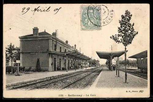 AK Sathonay, La Gare, Bahnhof