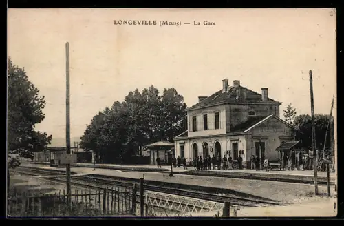 AK Longeville /Meuse, La Gare, Bahnhof