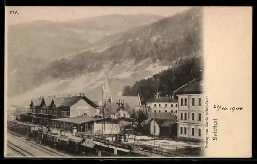 AK Selzthal, Blick nach dem Bahnhof