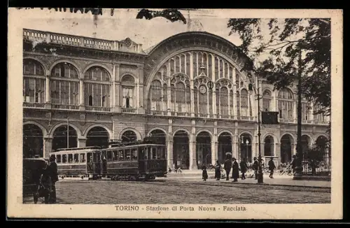 AK Torino, Stazione di Porta Nuova, Strassenbahn