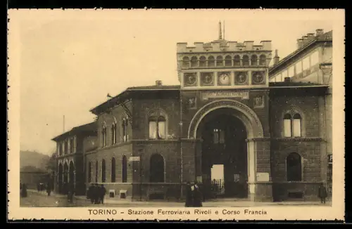 AK Torino, Stazione Ferroviaria Rivoli e Corso Francia