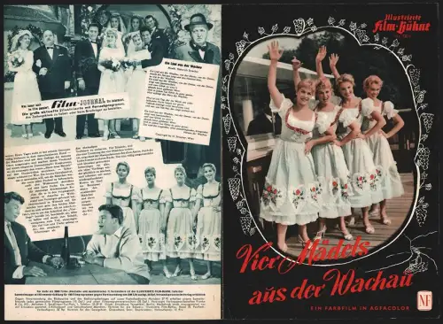 Filmprogramm IFB Nr. 3826, Vier Mädels aus der Wachau, Isa Gütnher, Jutt Günther, Hans Moser, Regie: Franz Antel